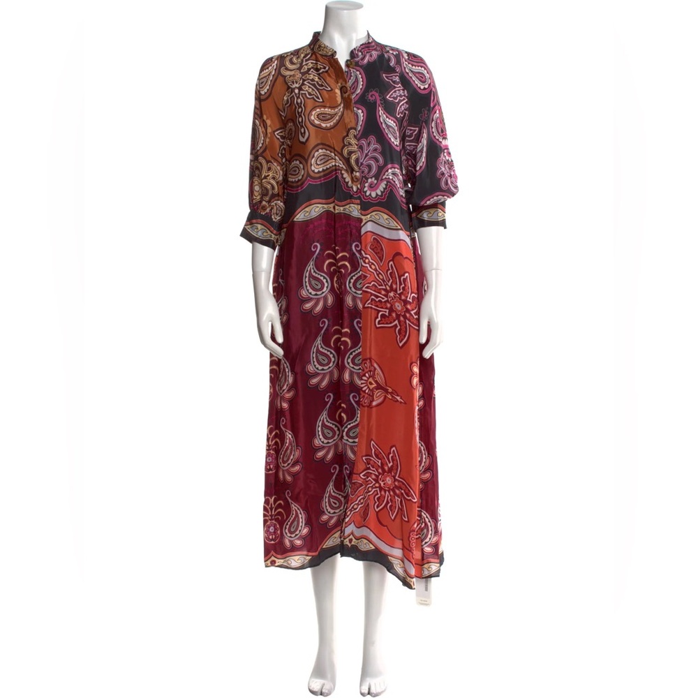Farm Rio Paisley Print Midi Dress